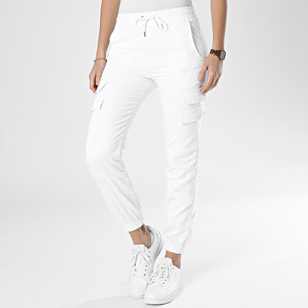 Project X Paris - Pantalones cargo para mujer TF239707 Blanco