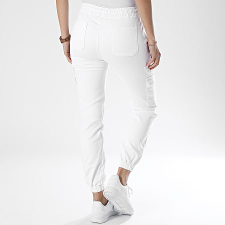 Project X Paris - Pantalones cargo para mujer TF239707 Blanco