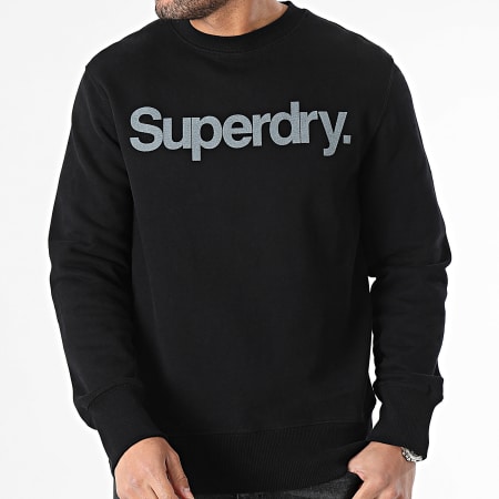 Superdry - City Logo Sudadera cuello redondo M2013593A Negro