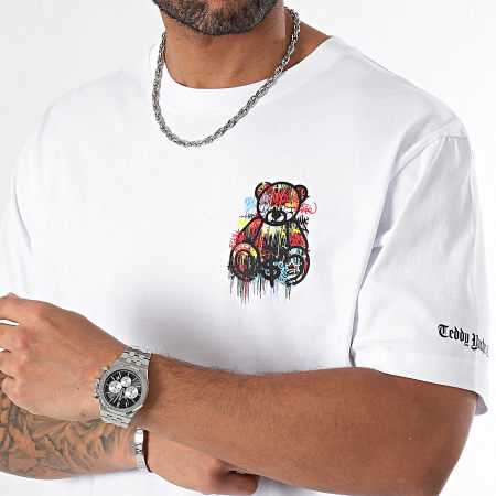 Teddy Yacht Club - Camiseta Oversize Large Essentials Art Series Goteo Pecho Blanco