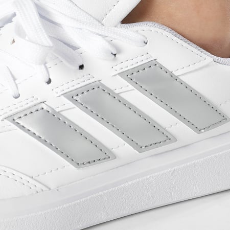 Adidas Sportswear - Sneakers donna Courtblock IF6465 Footwear White Silver Metallic Grey Two