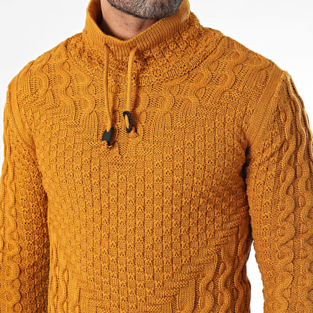 Classic Series - Pull Col Montant Camel