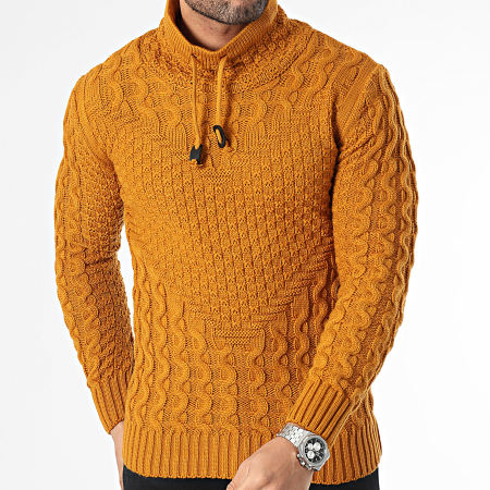 Classic Series - Pull Col Montant Camel