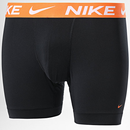 Nike - Juego de 3 bóxers Dri-Fit Essential Micro KE1157 Negro Morado Naranja Verde