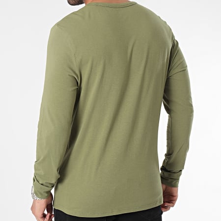 Calvin Klein - Camiseta de manga larga NM2171E Verde caqui