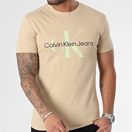 Calvin Klein - Camiseta cuello redondo 0806 Beige