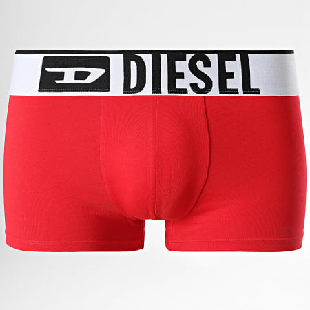 Diesel - Lot De 3 Boxers Damien A13267 Blanc Rouge Noir