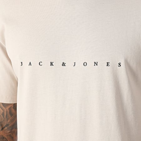 Jack And Jones - Maglietta girocollo Star Beige