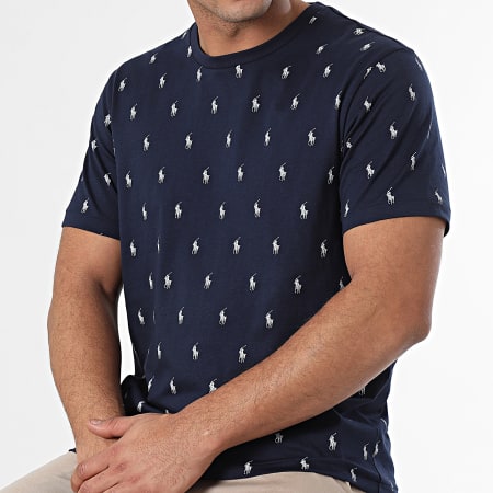 Polo Ralph Lauren - Tee Shirt All Over Speler Navy