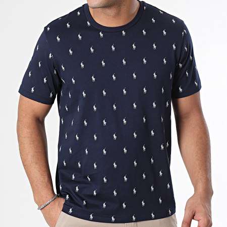 Polo Ralph Lauren - Tee Shirt All Over Speler Navy