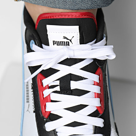 Puma - Sneakers Puma R22 383462 Bianco Blu Argento Nero Rosso