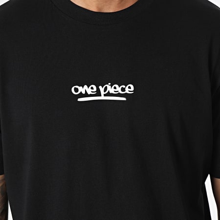 One Piece - Luffy Graf Oversize Camiseta Large Negro