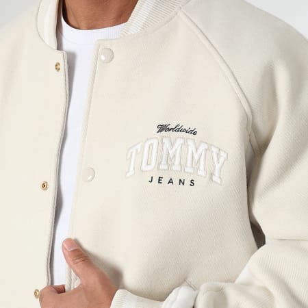 Tommy Jeans - Giacca Bomber Varsity 7884 Beige