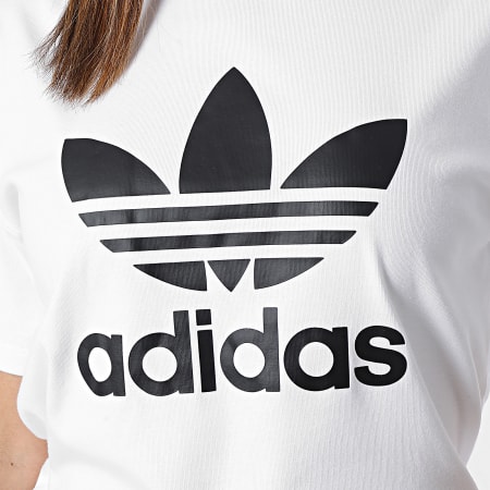 Adidas Originals - Maglietta Trefoil da donna IR9534 Bianco