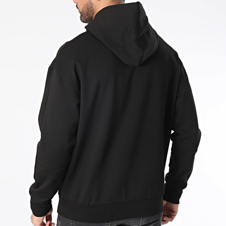 Calvin Klein - Felpa con cappuccio con logo in rilievo 2746 nero