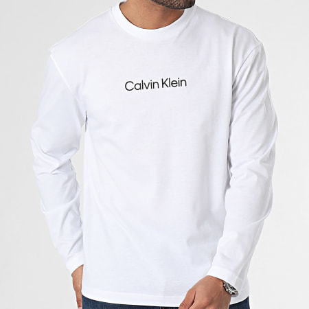 Calvin Klein - Tee Shirt Manches Longues Hero Logo 2396 Blanc