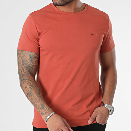 Calvin Klein - Camiseta cuello redondo 2724 Rojo ladrillo
