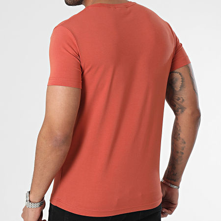 Calvin Klein - Tee Shirt Col Rond 2724 Rouge Brique