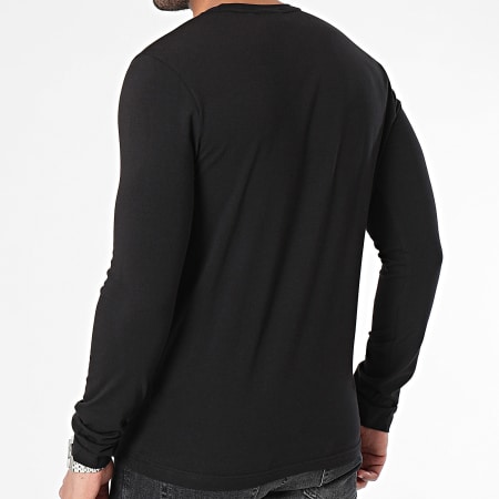 Calvin Klein - Tee Shirt Manches Longues Slim Stretch 2725 Noir