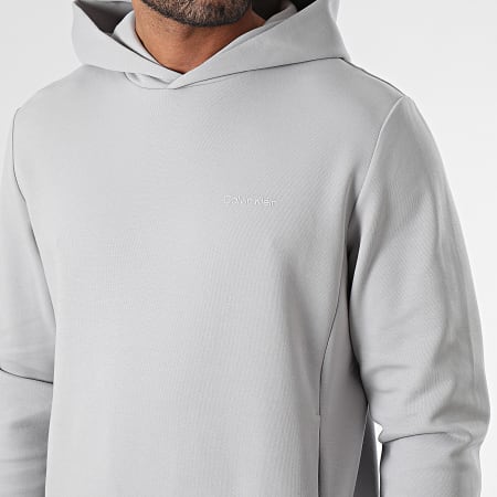 Calvin Klein - Repreve Micro Logo Sudadera con capucha 9927 Gris claro