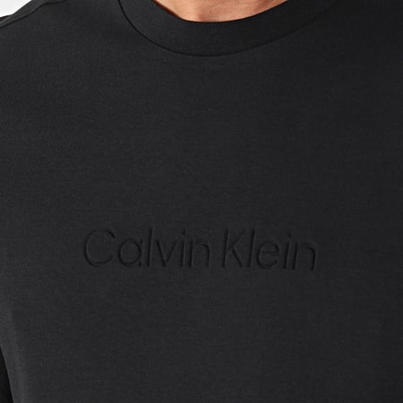 Calvin Klein - Tee Shirt Col Rond Debossed Logo 2747 Noir