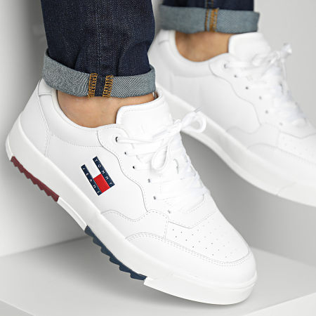 Tommy Jeans - Sneakers Restro Essential 1397 Bianco