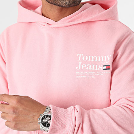 Tommy Jeans - Felpa con cappuccio Modern Tommy 8860 Rosa