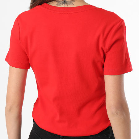Tommy Hilfiger - Camiseta cuello pico mujer Cody 0584 Rojo