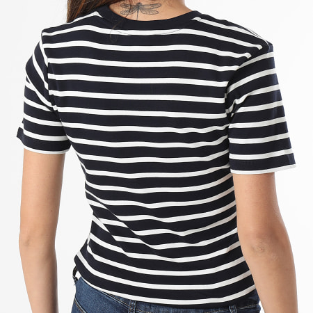 Tommy Hilfiger - Camiseta de mujer Cody 0587 Navy White