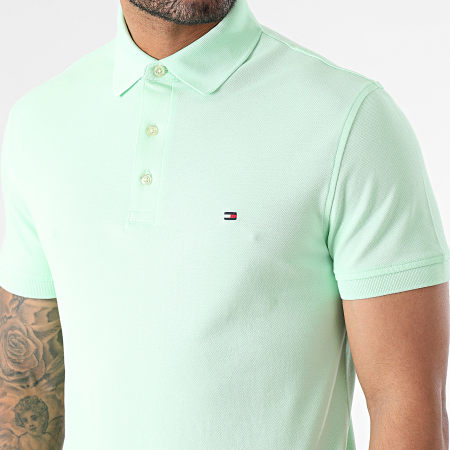 Tommy Hilfiger - Polo Manches Courtes Slim 1985 7771 Vert Clair