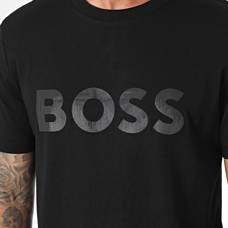 BOSS - Camiseta cuello redondo 50506363 Negro