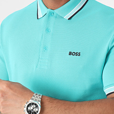 BOSS - Polo a maniche corte 50469055 Blu turchese