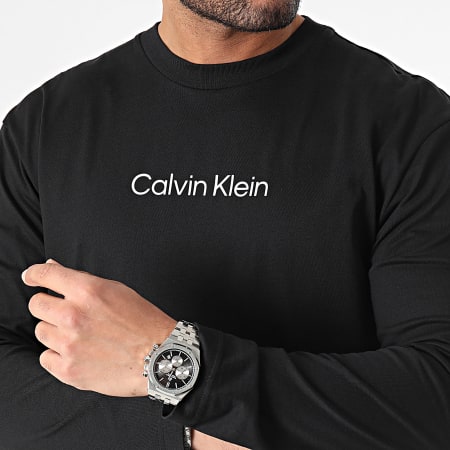 Calvin Klein - Tee Shirt Manches Longues Hero Logo 2396 Noir
