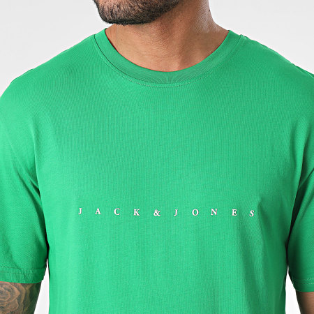 Jack And Jones - Tee Shirt Col Rond Star Vert
