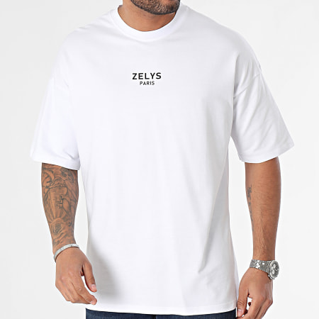 Zelys Paris - Tee Shirt Col Rond Blanc