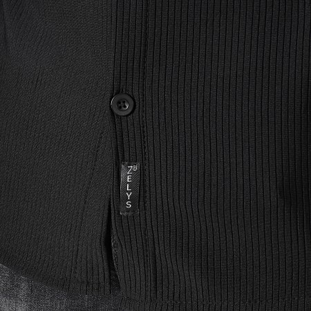 Zelys Paris - Camicia nera a maniche lunghe