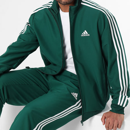 Adidas Sportswear - Tuta con zip e pantaloni IR8198 Verde