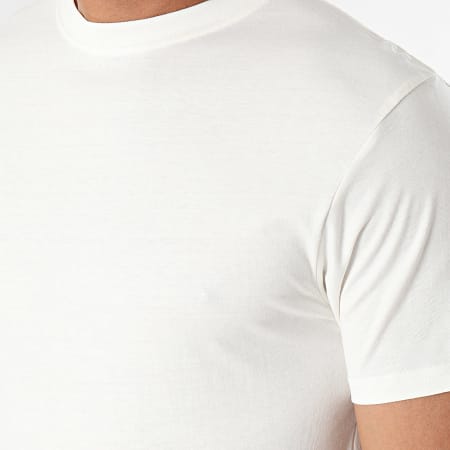 Black Industry - Camiseta cuello redondo beige