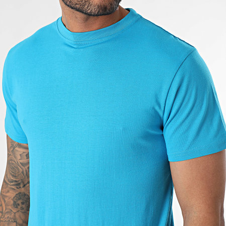 Black Industry - Tee Shirt Col Rond Bleu