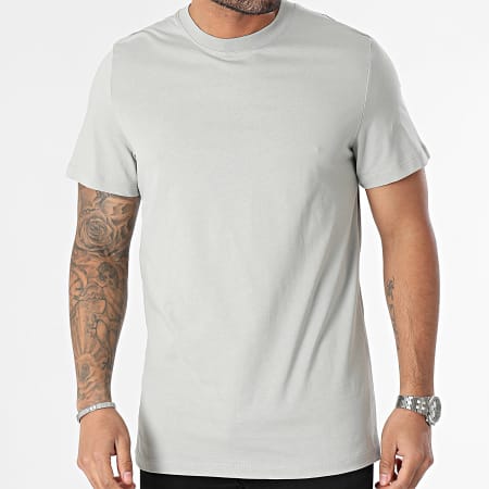 Black Industry - Tee Shirt Col Rond Gris Clair