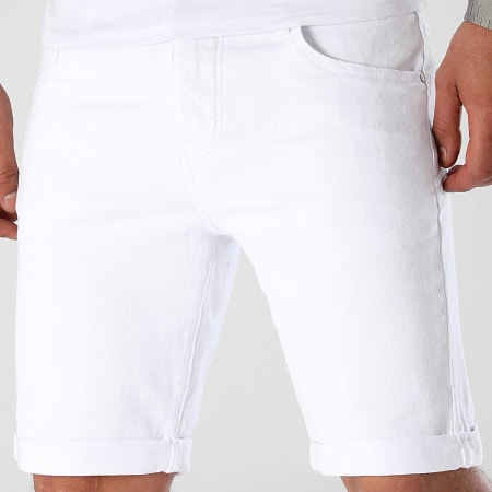 LBO - Pantalones cortos vaqueros 0265 Denim blanco