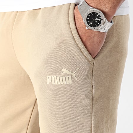 Puma - Pantaloni da jogging 586715 Beige Chiné