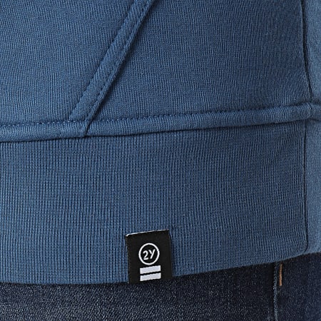 2Y Premium - Sudadera con capucha azul índigo