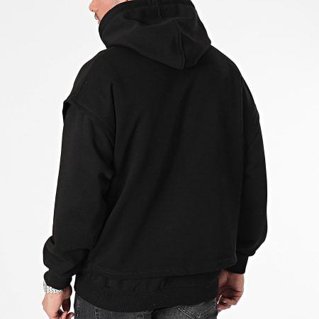 2Y Premium - Pack de sudadera negra con capucha y sudadera sin mangas de cuello redondo