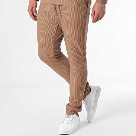 Frilivin - Conjunto de jersey y pantalón marrón