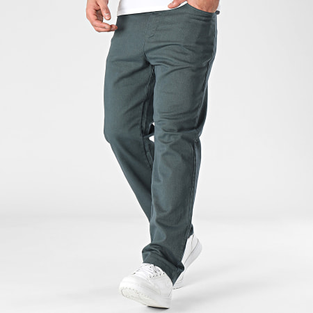 Frilivin - Pantaloni chino verde scuro