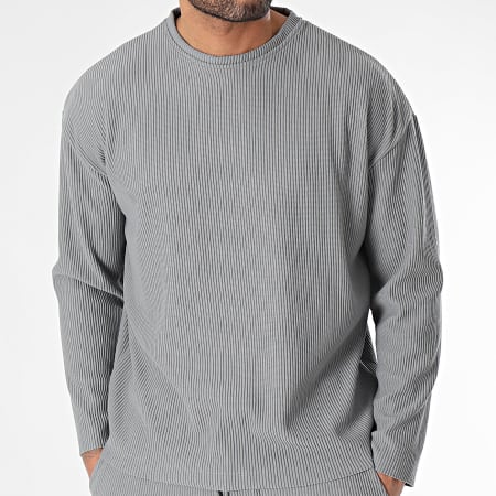Frilivin - Conjunto de jersey y pantalón gris