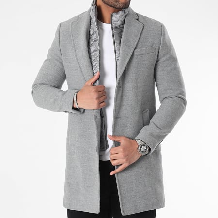 Mackten Manteau Gris Chine LaBoutiqueOfficielle