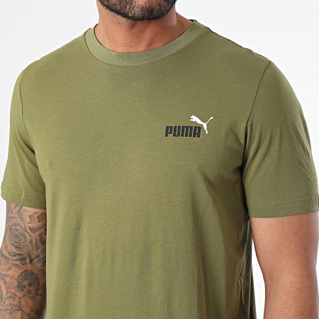 Puma - Tee Shirt Essential Small Logo 674470 Vert Kaki