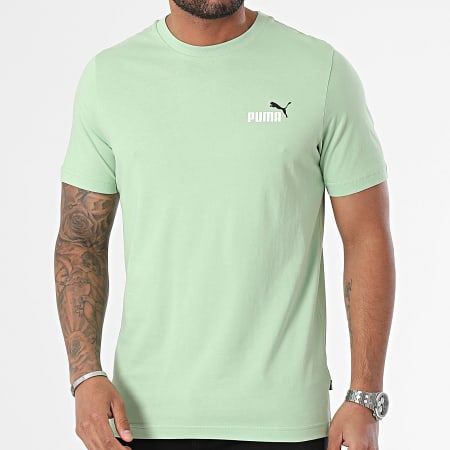 Puma - Camiseta Essential Logo Pequeña 674470 Verde